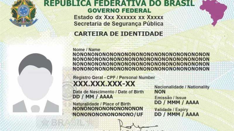 Nova carteira de identidade não terá campo ‘sexo’ nem distinção entre ‘nome’ e ‘nome social’, diz governo