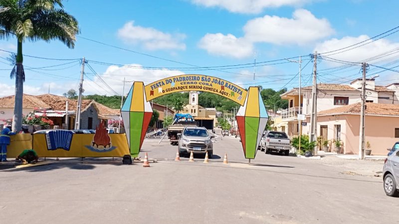 Cerro Corá: clima de festejos juninos, já começaram montagens do pavilhão de São João