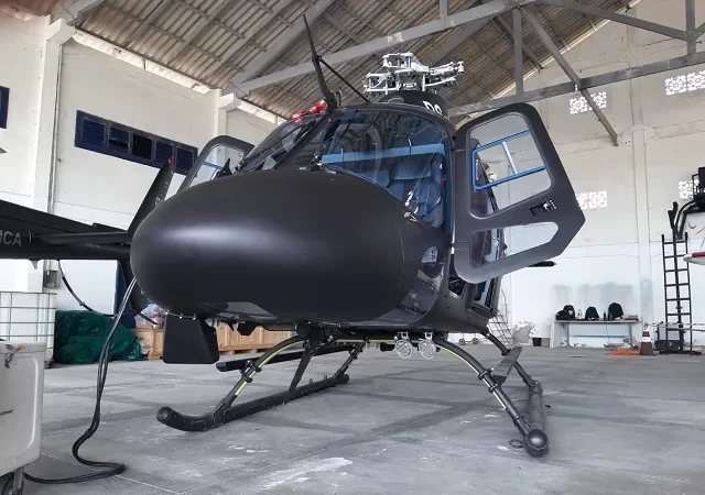RN recebe novo helicóptero para a área de Segurança Pública, o Potiguar 02