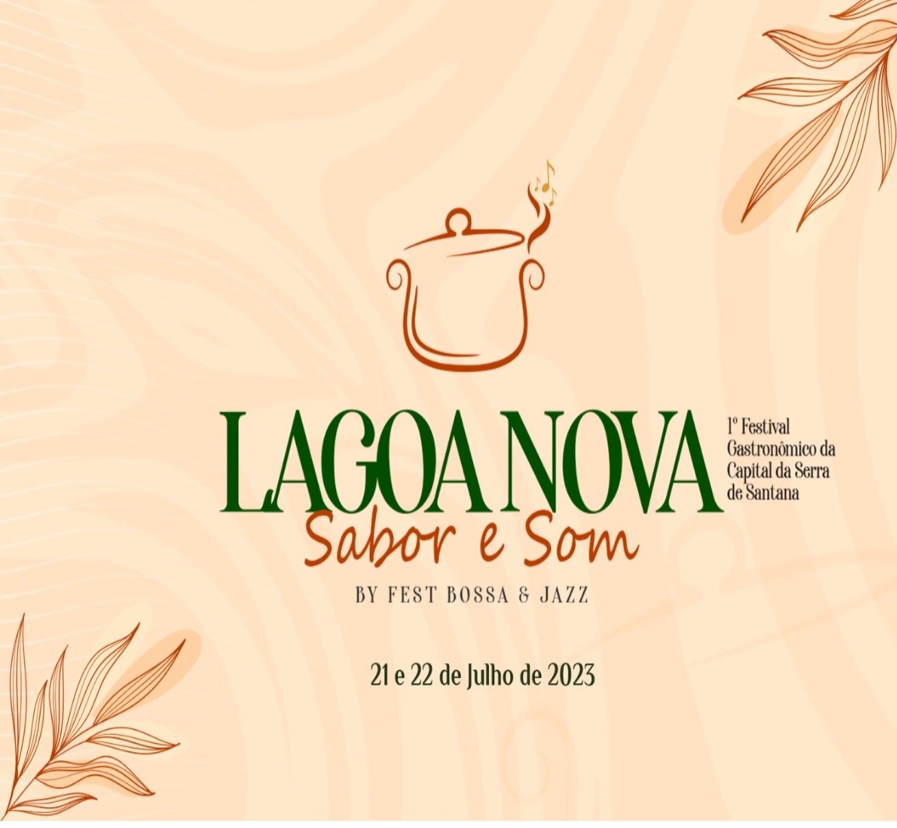Vendas de mesas para o 1º Festival Gastronômico Lagoa Nova Sabor e Som By Fest Bossa e Jazz, estão esgotadas