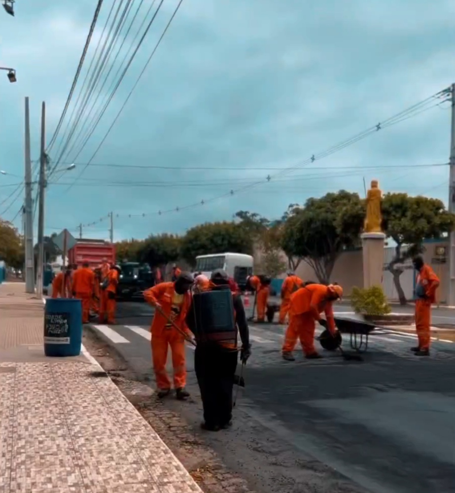 Cerro Corá: Prefeito Novinho fala dos serviços do asfalto nas ruas da cidade(Vídeo)