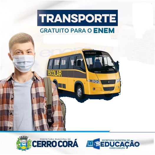 Prefeitura de Cerro Corá vai disponibilizar transporte para provas do Enem, confira o comunicado
