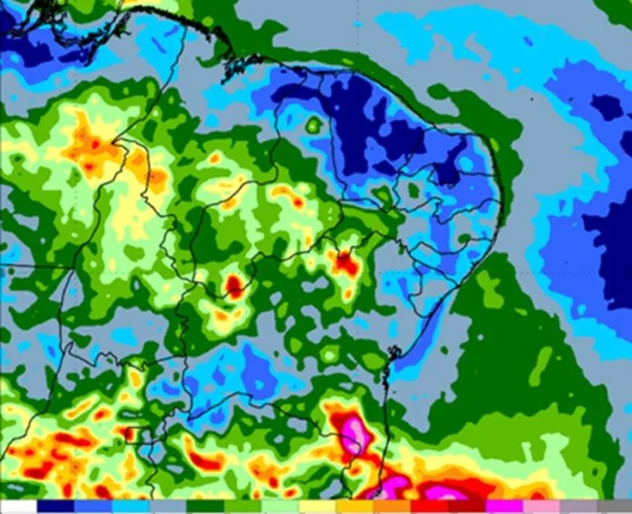 Meteorologia prevê chuva volumosa no Nordeste nos próximos dias