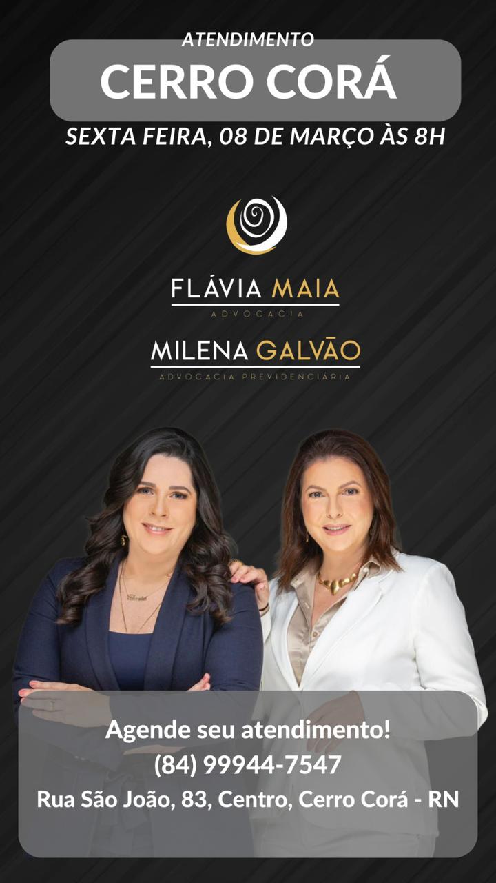 Serviços especializados em advocacia, atendimento em Cerro Corá: Flávia Maia e Milena Galvão