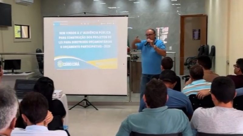 Prefeitura de Cerro Corá discute Lei de Diretriz Orçamentária – LDO – 2025 (Vídeo)