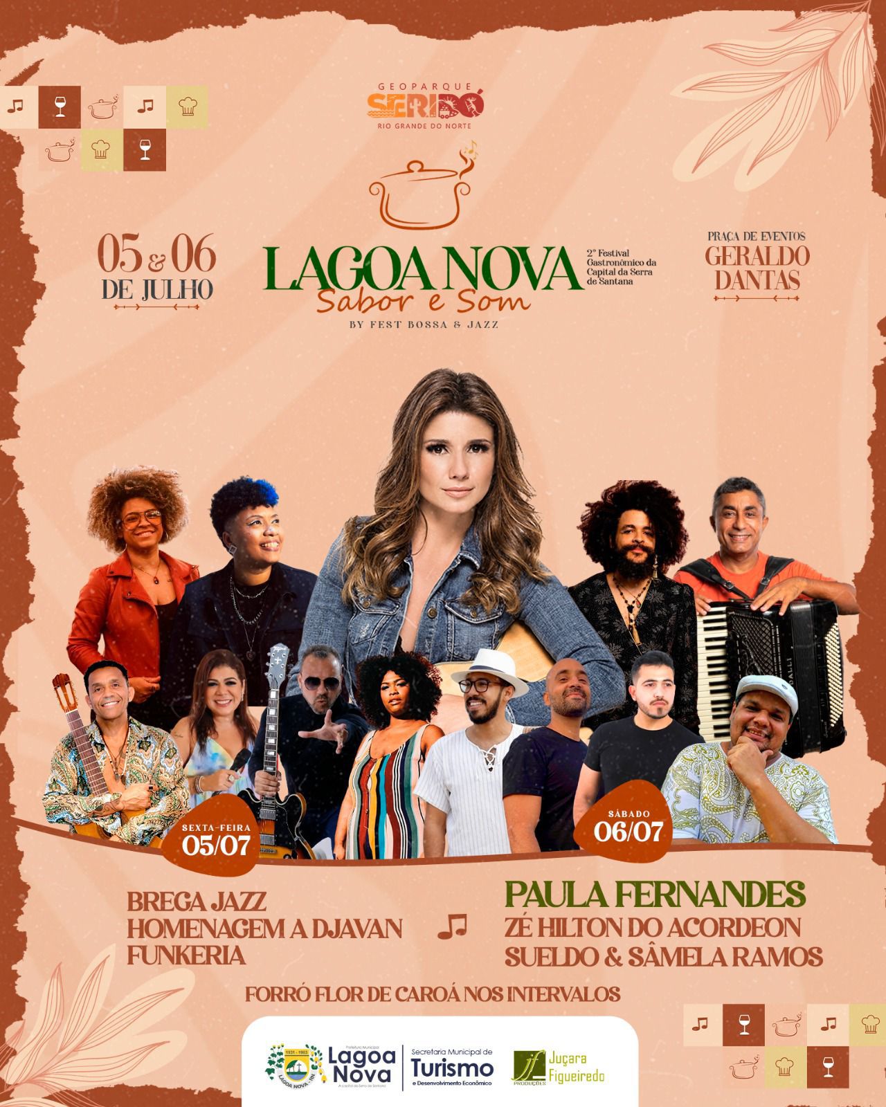 Programação do Festival Gastronômico de Lagoa Nova é lançada e Paula Fernandes é uma das atrações