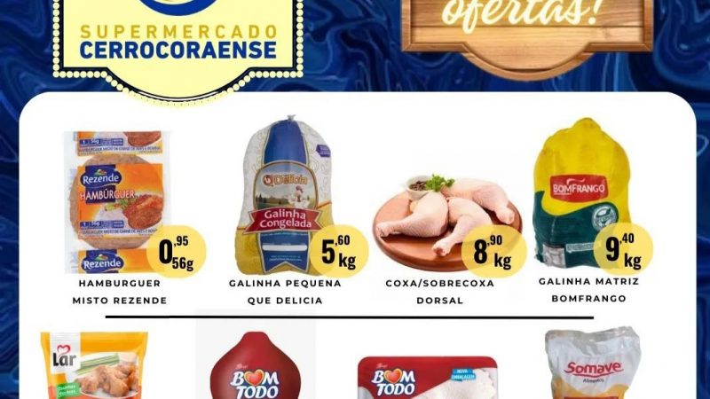 Sábado tem ofertas no Supermercado Cerrocoraense