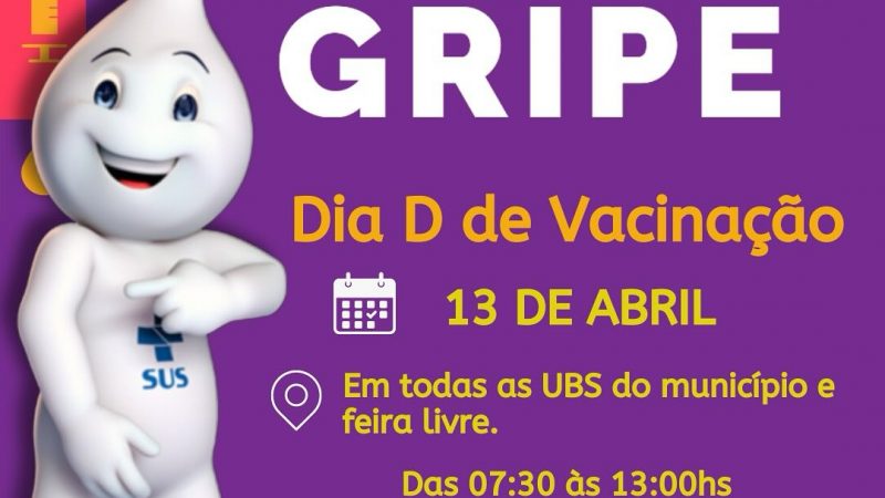 Cerro Corá: Sábado 13 de abril Dia D de Vacinação contra gripe, saiba grupos prioritários